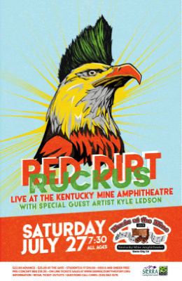 Kyle Ledson with Red Dirt Ruckus at the Kentucky Mine Amphitheater